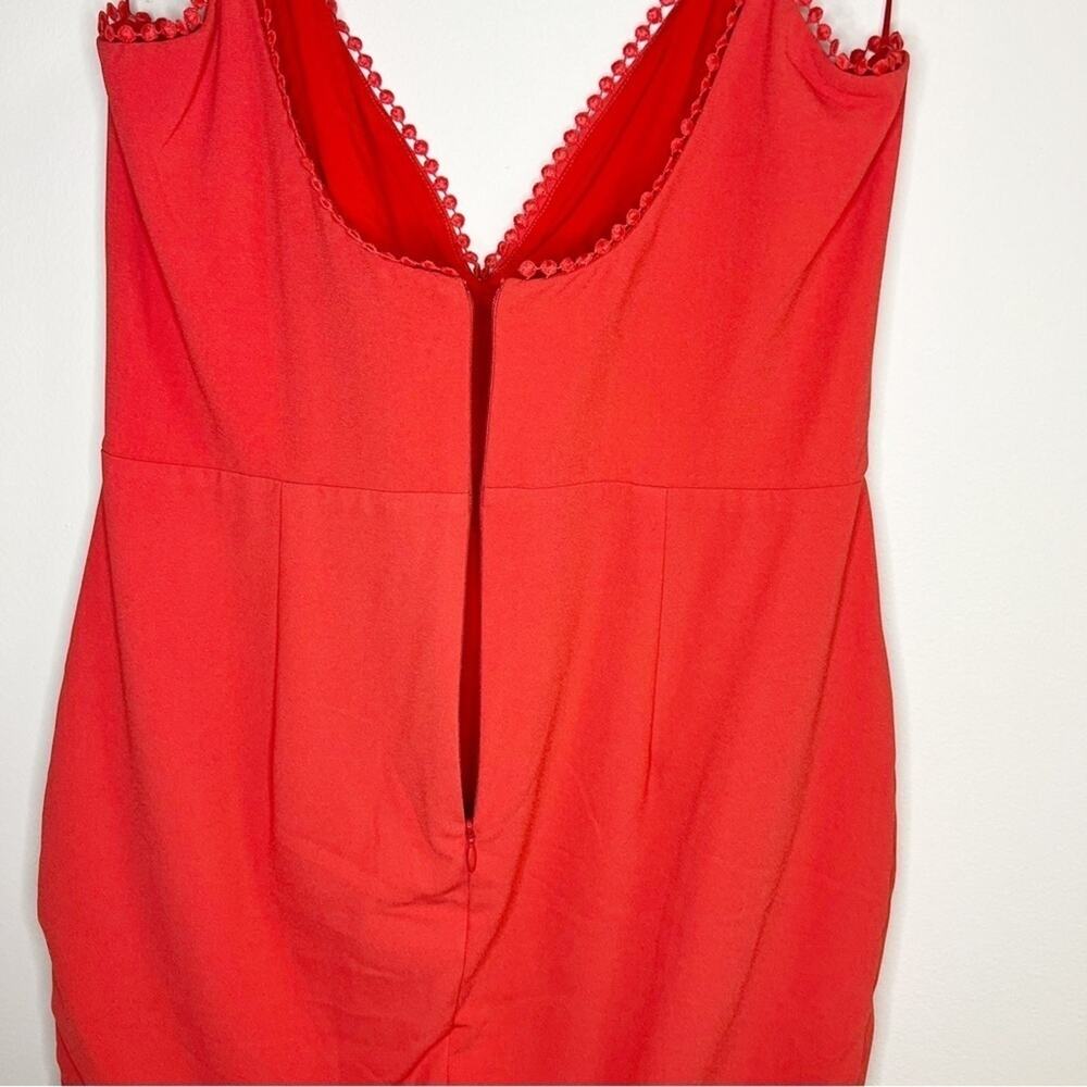Nicholas Red Phoenix Lace Midi Dress US 8 / Medium - Picture 9 of 16